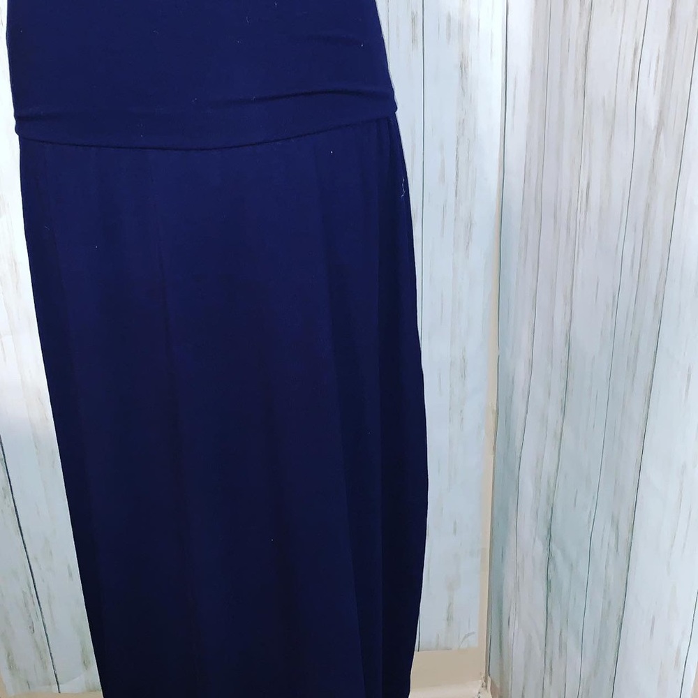 Navy maxi skirt
